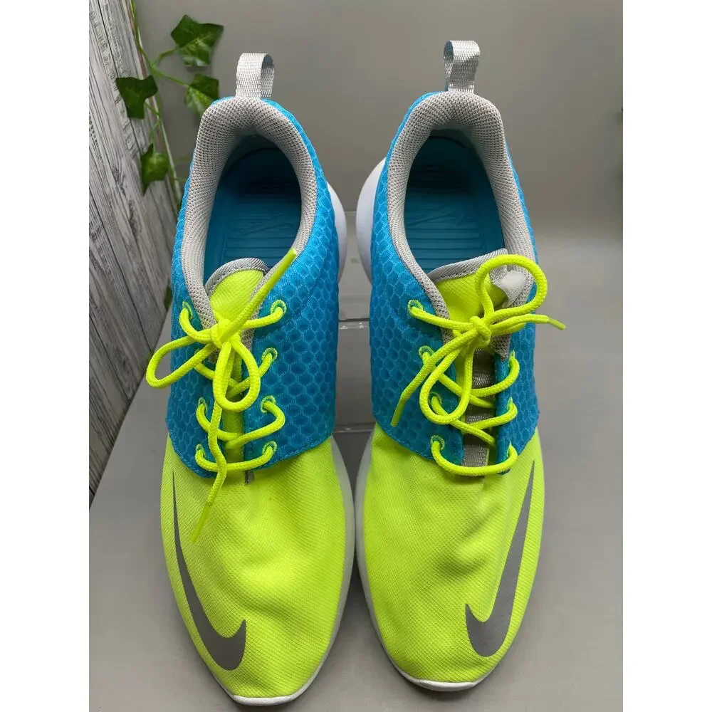 Nike Men's Roshe Run One FB Current Blue Lime 10